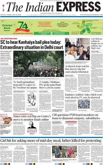 The Indian Express (Delhi Edition) - 19 Feb 2016