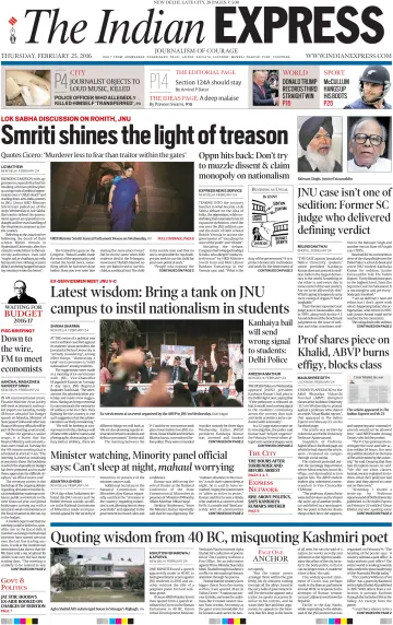 The Indian Express (Delhi Edition) - 25 2월 2016