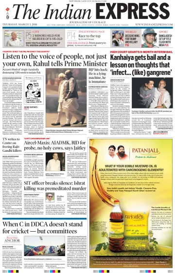 The Indian Express (Delhi Edition) - 03 3월 2016