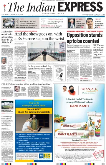 The Indian Express (Delhi Edition) - 10 3월 2016