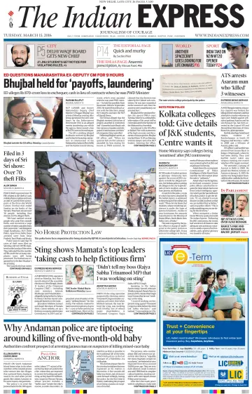 The Indian Express (Delhi Edition) - 15 Mar 2016