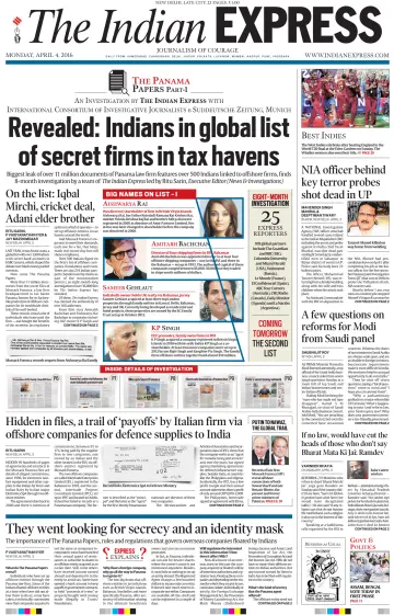 The Indian Express (Delhi Edition) - 4 Apr 2016