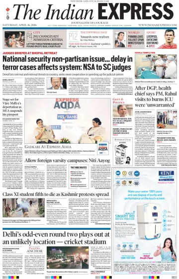 The Indian Express (Delhi Edition) - 16 4월 2016
