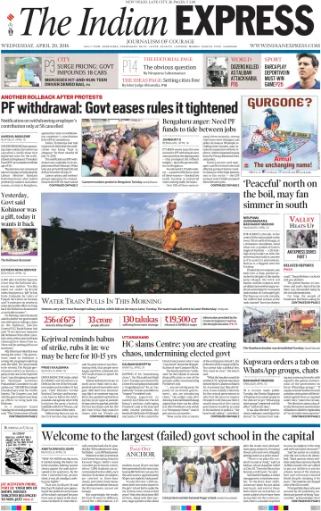 The Indian Express (Delhi Edition) - 20 4월 2016