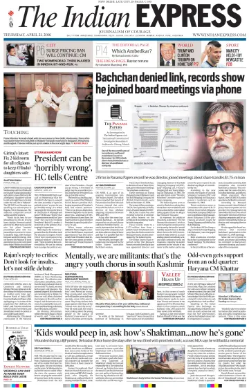 The Indian Express (Delhi Edition) - 21 4월 2016