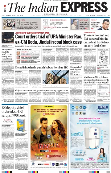 The Indian Express (Delhi Edition) - 30 4월 2016