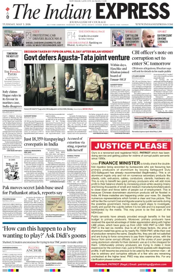The Indian Express (Delhi Edition) - 3 May 2016