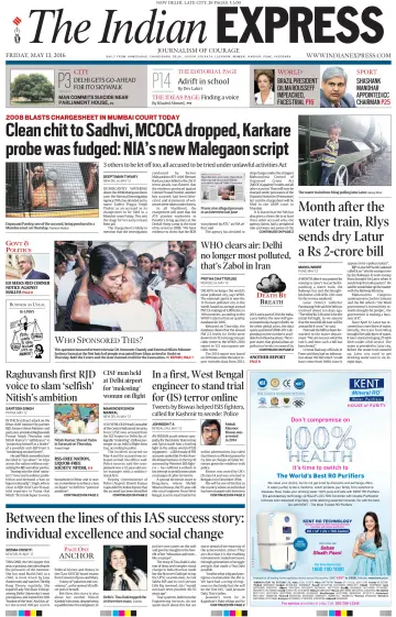The Indian Express (Delhi Edition) - 13 May 2016