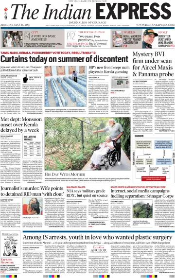 The Indian Express (Delhi Edition) - 16 May 2016