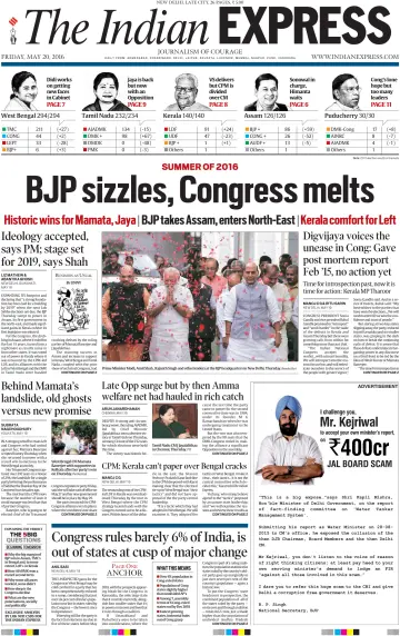 The Indian Express (Delhi Edition) - 20 5월 2016