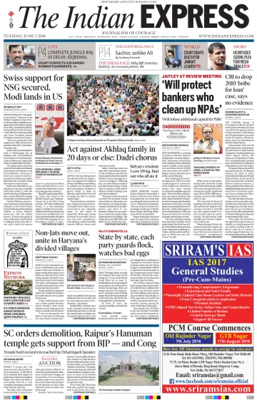 The Indian Express (Delhi Edition) - 07 6월 2016