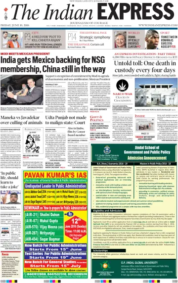 The Indian Express (Delhi Edition) - 10 6월 2016