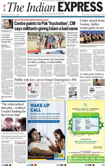 The Indian Express (Delhi Edition) - 27 6월 2016