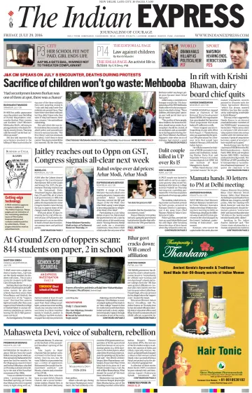 The Indian Express (Delhi Edition) - 29 7월 2016