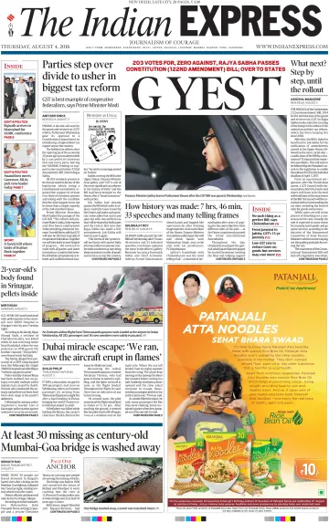 The Indian Express (Delhi Edition) - 04 8월 2016
