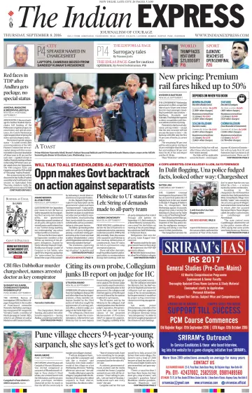 The Indian Express (Delhi Edition) - 8 Sep 2016