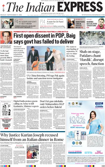 The Indian Express (Delhi Edition) - 09 9월 2016