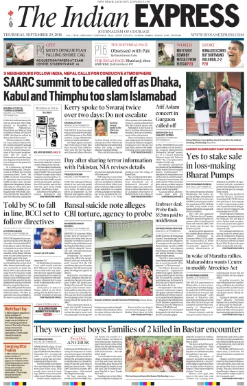 The Indian Express (Delhi Edition) - 29 9월 2016
