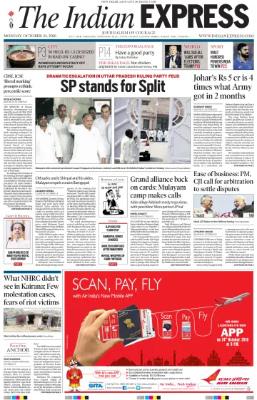The Indian Express (Delhi Edition) - 24 10월 2016
