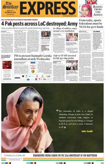 The Indian Express (Delhi Edition) - 30 10월 2016