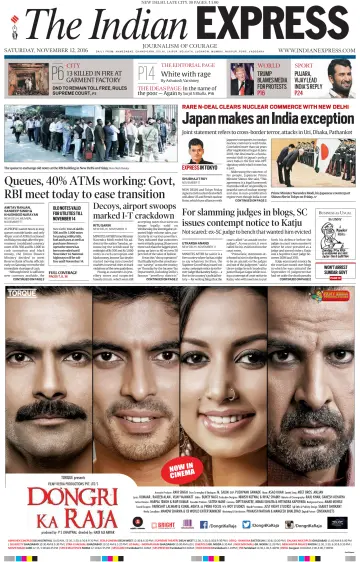 The Indian Express (Delhi Edition) - 12 Nov 2016