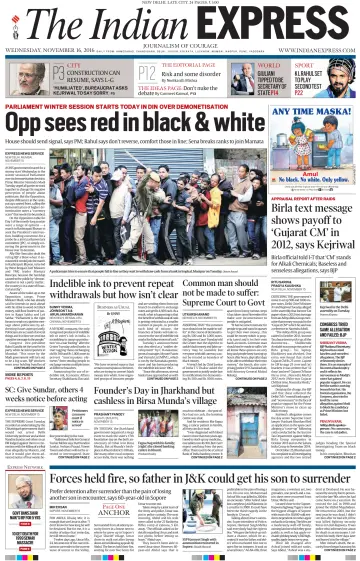 The Indian Express (Delhi Edition) - 16 Nov 2016