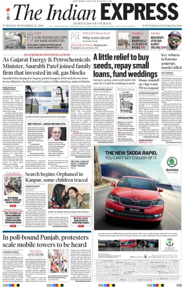 The Indian Express (Delhi Edition) - 22 11월 2016