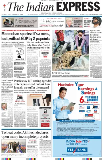 The Indian Express (Delhi Edition) - 25 11월 2016