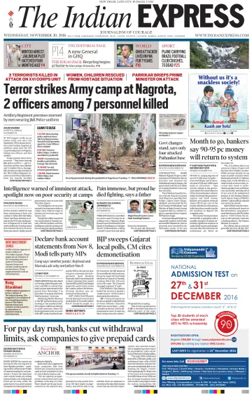The Indian Express (Delhi Edition) - 30 11월 2016