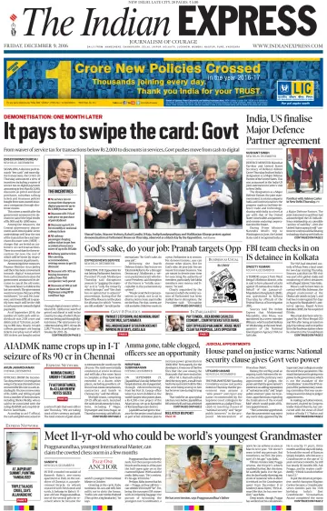 The Indian Express (Delhi Edition) - 9 Dec 2016