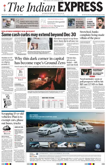 The Indian Express (Delhi Edition) - 16 Dec 2016