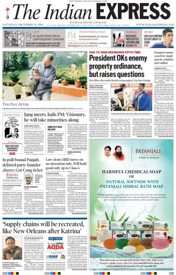 The Indian Express (Delhi Edition) - 24 12월 2016