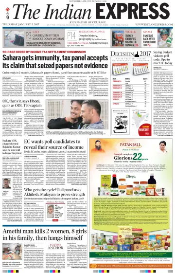 The Indian Express (Delhi Edition) - 5 Jan 2017