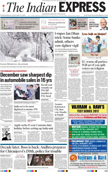 The Indian Express (Delhi Edition) - 11 1월 2017