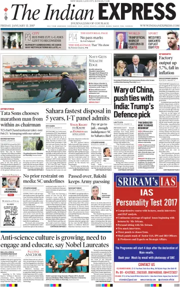 The Indian Express (Delhi Edition) - 13 1월 2017