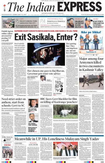 The Indian Express (Delhi Edition) - 15 Feb 2017