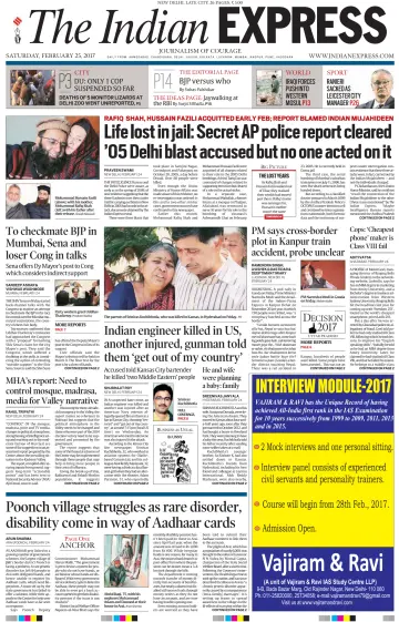 The Indian Express (Delhi Edition) - 25 2월 2017