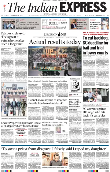 The Indian Express (Delhi Edition) - 11 Mar 2017