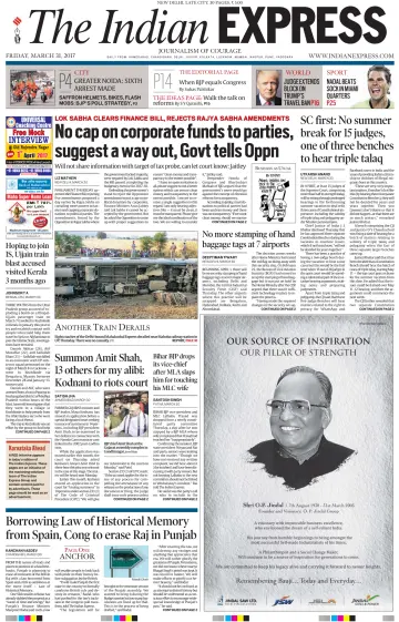 The Indian Express (Delhi Edition) - 31 Mar 2017