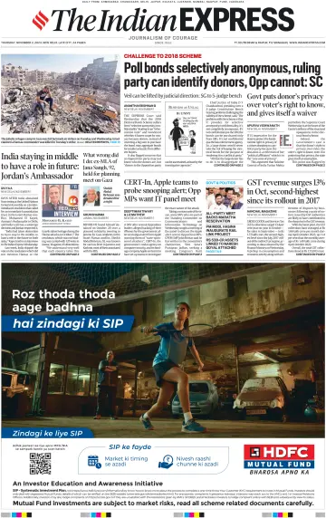 The Indian Express (Delhi Edition) - 2 Nov 2023
