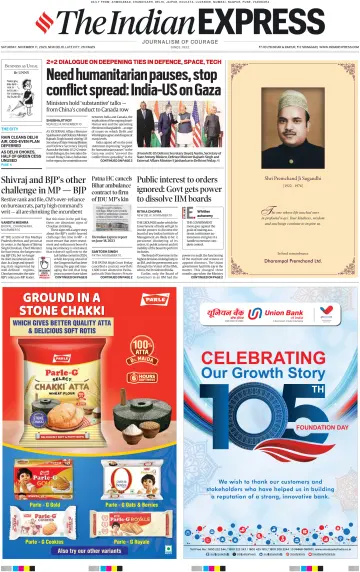 The Indian Express (Delhi Edition) - 11 Nov 2023