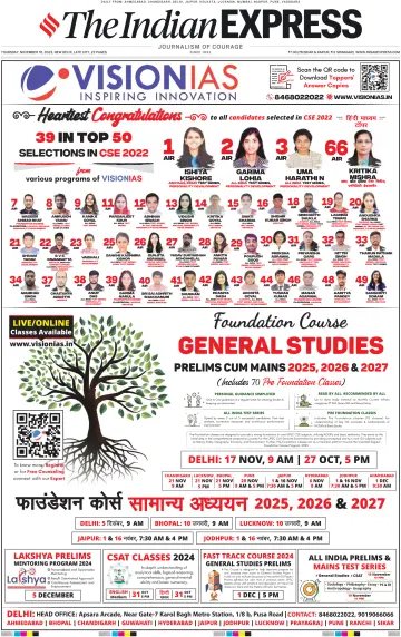 The Indian Express (Delhi Edition) - 16 Nov 2023