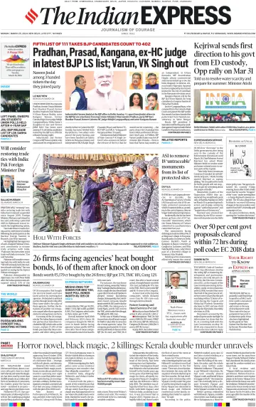The Indian Express (Delhi Edition) - 25 3월 2024