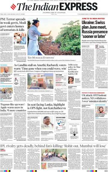 The Indian Express (Delhi Edition) - 12 Apr. 2024