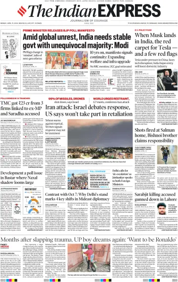 The Indian Express (Delhi Edition) - 15 四月 2024
