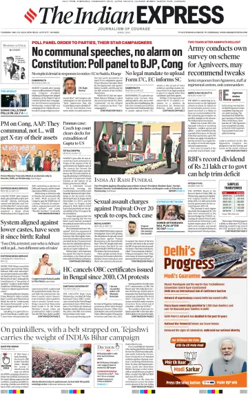 The Indian Express (Delhi Edition) - 23 5월 2024