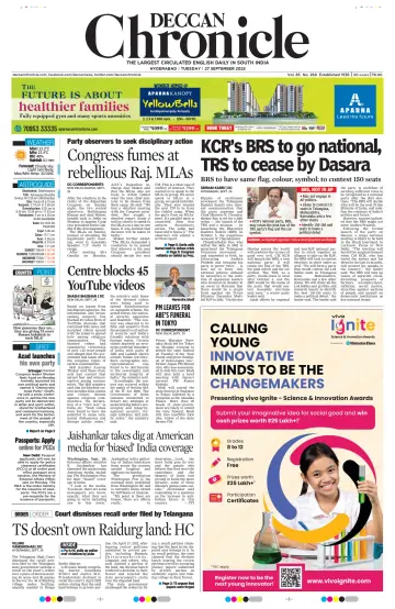 Deccan Chronicle - 27 Sep 2022