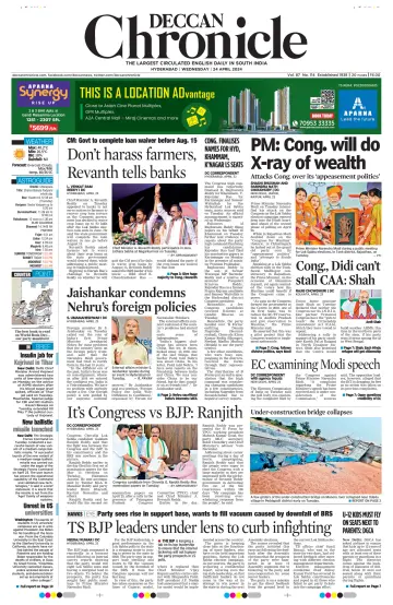 Deccan Chronicle - 24 Apr. 2024