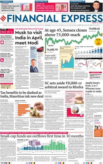 The Financial Express (Delhi Edition) - 11 апр. 2024