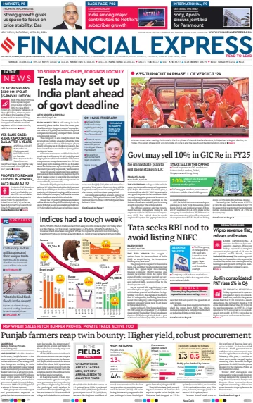 The Financial Express (Delhi Edition) - 20 abril 2024